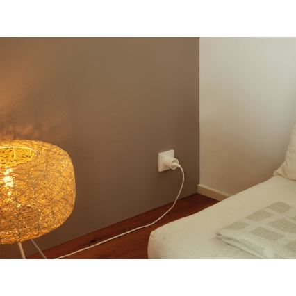 Osram - Pametna utičnica SMART+ MATTER SCHUKO 2300W/230V/10A Wi-Fi bela