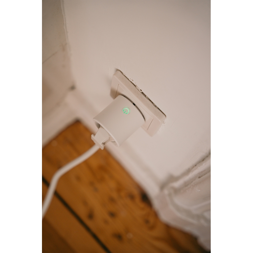 Osram - Pametna utičnica SMART+ MATTER SCHUKO 2300W/230V/10A Wi-Fi bela