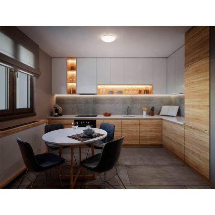 Osram - Plafonska svetiljka CEILING ESSENTIAL 1xE27/25W/230V prečnik 25 cm bela