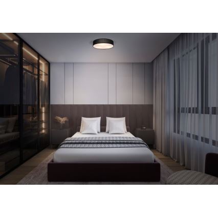 Osram - Plafonska svetiljka ORBIS PARIS 1xE27/25W/230V, Ø 30 cm, crna