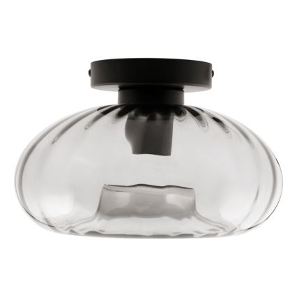 Osram - Stropno svetlo DECOR SMOKE 1xE27/12W/230V prečnik 28 cm crna/dimljeno siva