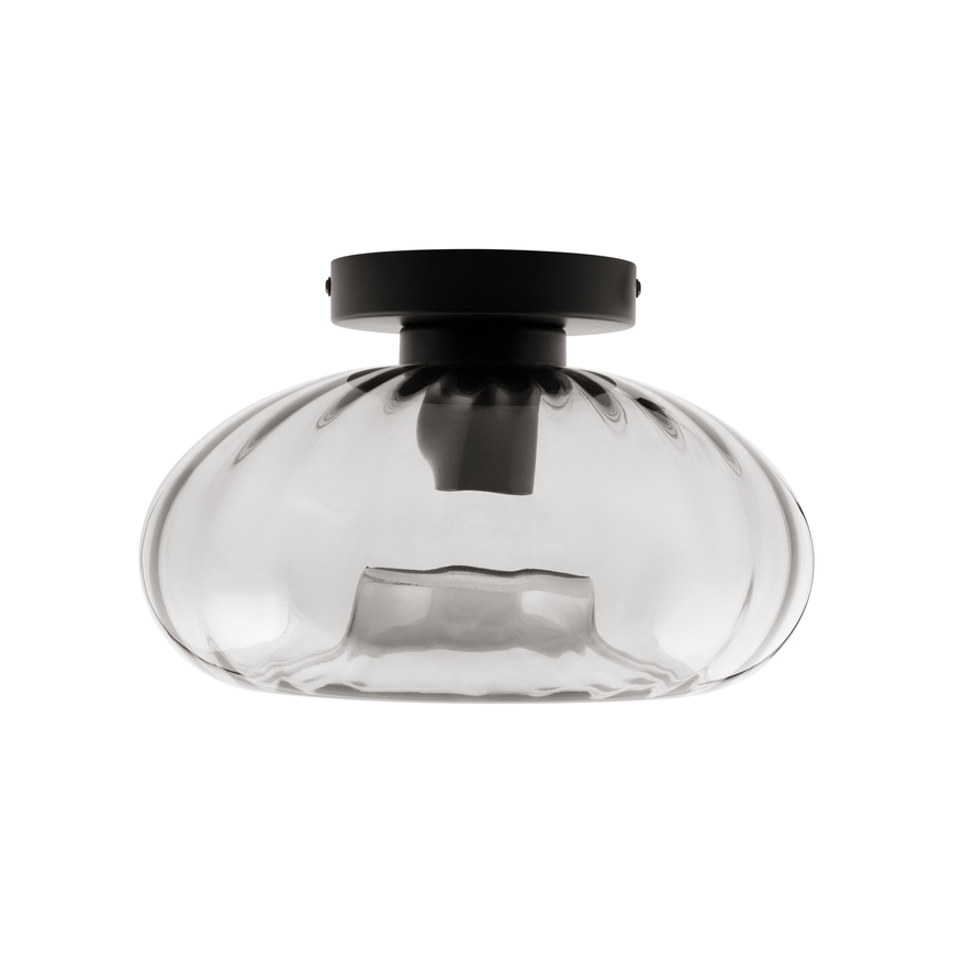Osram - Stropno svetlo DECOR SMOKE 1xE27/12W/230V prečnik 28 cm crna/dimljeno siva