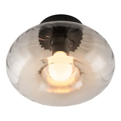 Osram - Stropno svetlo DECOR SMOKE 1xE27/12W/230V prečnik 28 cm crna/dimljeno siva