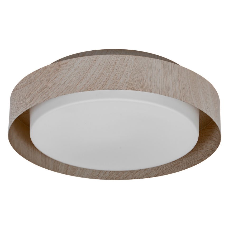 Osram - Plafonsko svetlo ORBIS MADRID 2xE27/10W/230V prečnik 29 cm dekor drveta