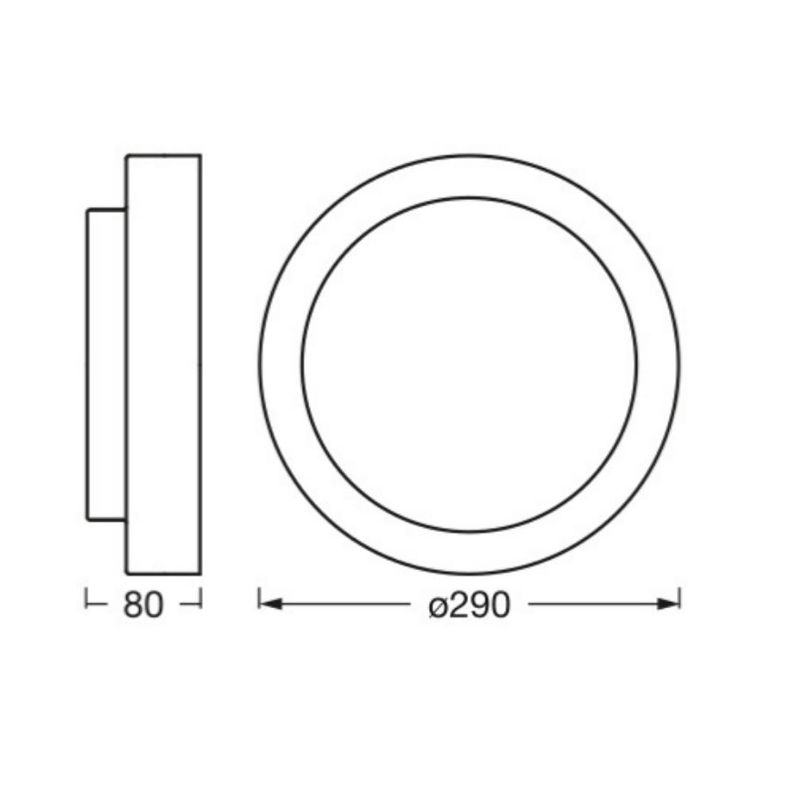 Osram - Plafonsko svetlo ORBIS MADRID 2xE27/10W/230V Ø 29 cm mat hrom