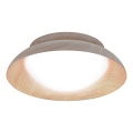 Osram - Plafonsko svetlo ORBIS MILAN 2xE27/10W/230V, prečnik 30,5 cm, dekor drveta