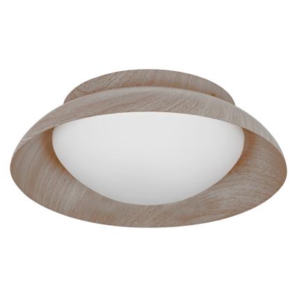 Osram - Plafonsko svetlo ORBIS MILAN 2xE27/10W/230V, prečnik 30,5 cm, dekor drveta