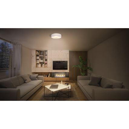 Osram - Plafonsko svetlo ORBIS PARIS 1xE27/25W/230V prečnika 30 cm belo