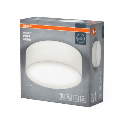 Osram - Plafonsko svetlo ORBIS PARIS 1xE27/25W/230V prečnika 30 cm belo