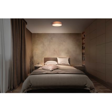 Osram - Plafonsko svetlo ORBIS PARIS 3xE27/15W/230V, prečnik 48 cm, braon