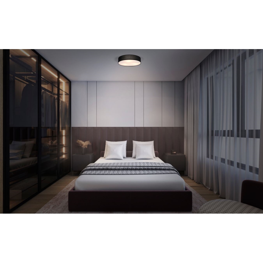 Osram - Plafonsko svetlo ORBIS PARIS, 3xE27/25W/230V, prečnik 48 cm, crno