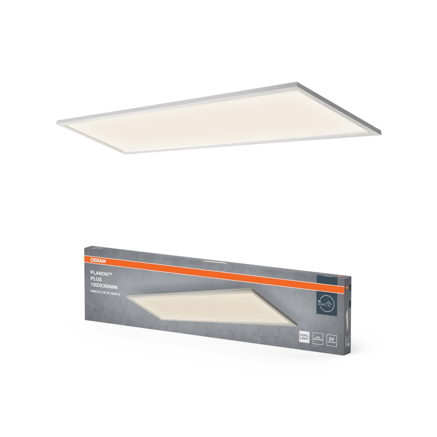 Osram - PLANON LED nadgradni panel 40W/230V 4000K 30x120 cm, bela