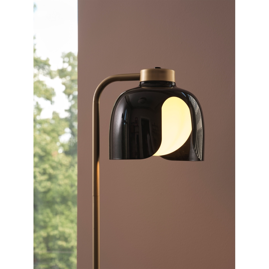 Osram - Podna lampa DECOR COROLLE 1xE27/15W/230V crna/zlatna