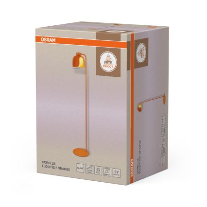 Osram - Podna lampa DECOR COROLLE 1xE27/15W/230V narandžasta