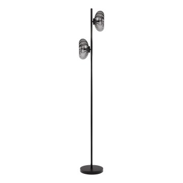 Osram - Podna lampa DECOR SMOKE 2xE14/12W/230V crna/zadimljeno-siva