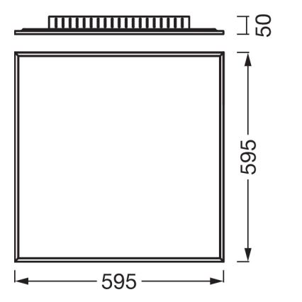 Osram - površinski LED panel PLANON LED/40W/230V 4000K 60x60 cm beo