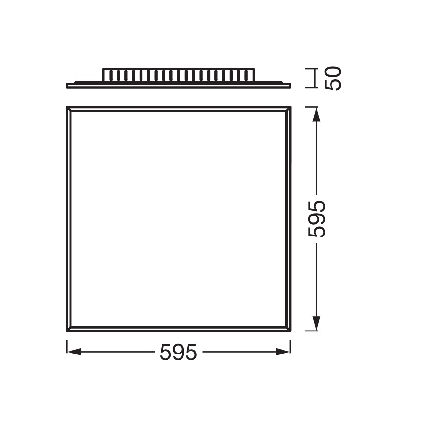 Osram - površinski LED panel PLANON LED/40W/230V 4000K 60x60 cm beo
