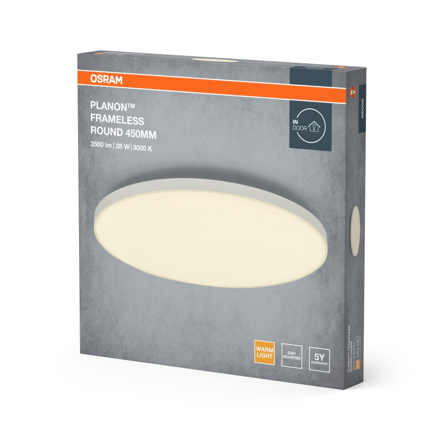 Osram - Površinski montiran LED panel PLANON LED/28W/230V 3000K prečnika 45 cm, bela