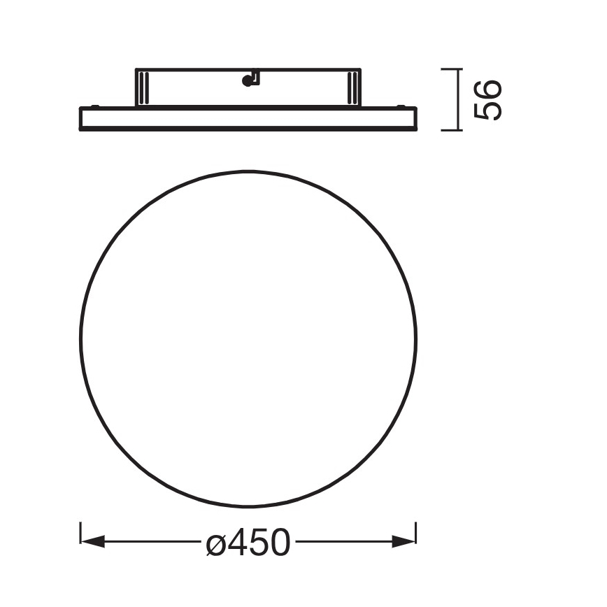 Osram - Površinski montiran LED panel PLANON LED/28W/230V 3000K prečnika 45 cm, bela