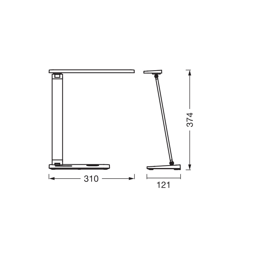 Osram - LED prigušiva stona lampa OFFICE LINE LED/17W/230V 3000/4000/6500K crna