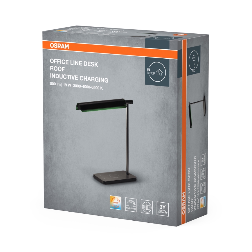 Osram - prigušiva LED stona lampa OFFICE LINE LED/19W/230V 3000/4000/6500K crna
