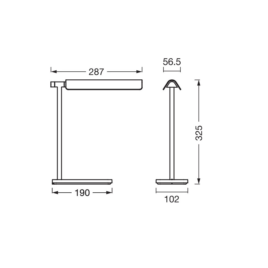 Osram - prigušiva LED stona lampa OFFICE LINE LED/19W/230V 3000/4000/6500K crna