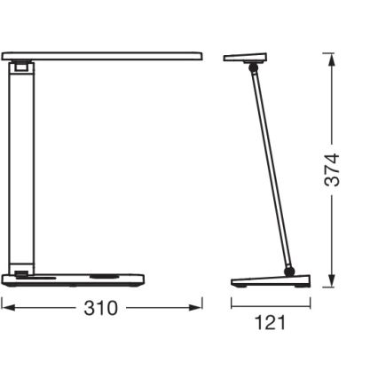 Osram - LED prigušiva stona lampa OFFICE LINE LED/7W/230V 3000/4000/6500K crna