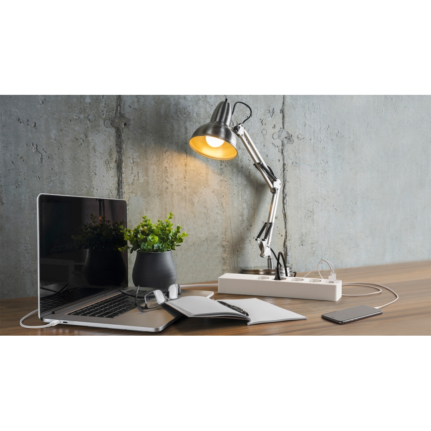 Osram - Produžni kabl SMART+ 4Z tip F + 2xUSB-A + 2xUSB-C Wi-Fi