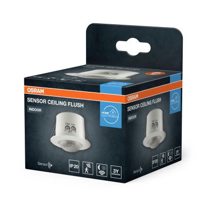 Osram - Senzor pokreta za spušteni plafon 360° FLUSH 230V, beo