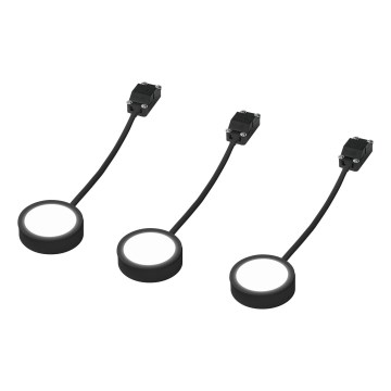 Osram - Set od 3 LED svetla za ispod ormara UNDERCABINET LED/3W/230V 3000K crna