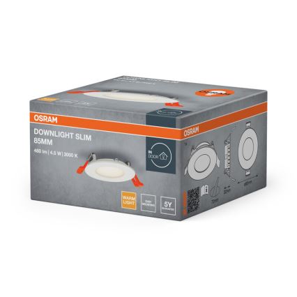 Osram - SLIM ugradno plafonsko svetlo LED/4,5W/230V 3000K