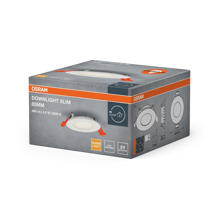 Osram - SLIM ugradno plafonsko svetlo LED/4,5W/230V 3000K