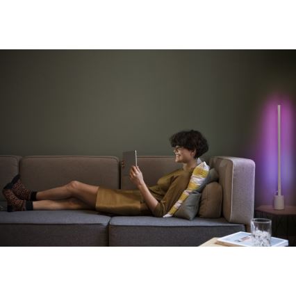 Osram - LED RGBW prigušiva podna lampa SMART+ FLOOR LED/8W/230V 2700-6500K Wi-Fi bela + daljinski upravljač