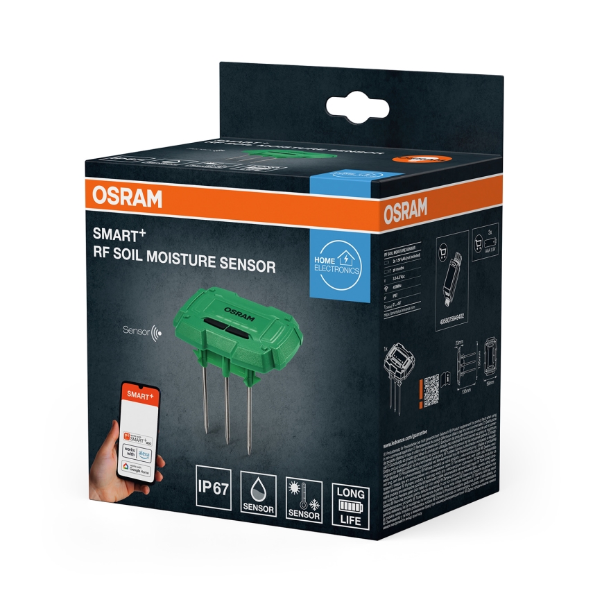 Osram - SMART+ senzor vlažnosti i temperature tla 3xAAA IP67 Wi-Fi
