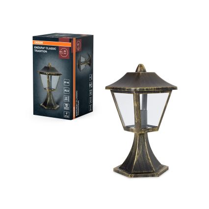 Osram - Spoljašnja lampa TRADITION 1xE27/60W/230V IP44 patina/zlatna