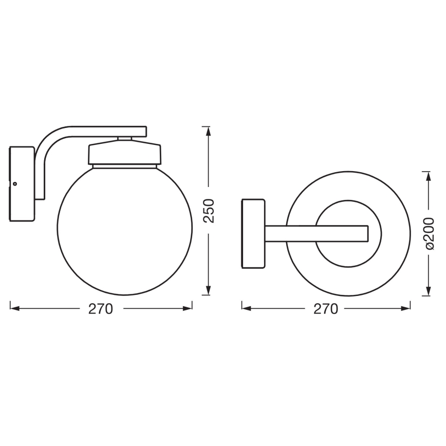 Osram - Spoljašnja zidna lampa ENDURA CLASSIC 1xE27/40W/230V IP54 antracit