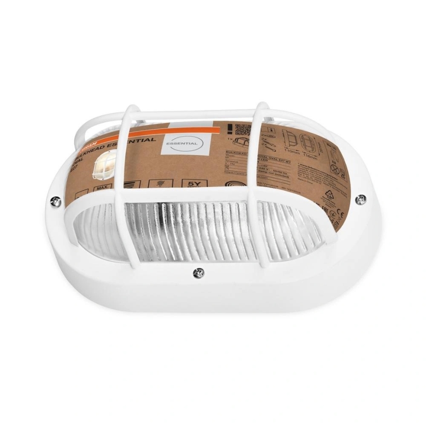 Osram - Spoljašnje zidno svetlo BULKHEAD 1xE27/10W/230V IP54 belo