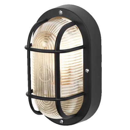 Osram - Spoljašnje zidno svetlo BULKHEAD 1xE27/10W/230V IP54 crno