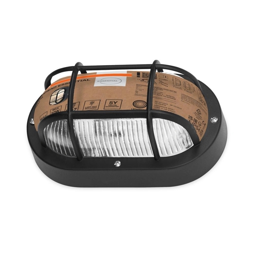 Osram - Spoljašnje zidno svetlo BULKHEAD 1xE27/10W/230V IP54 crno