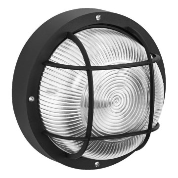 Osram - Spoljašnje zidno svetlo BULKHEAD 1xE27/10W/230V prečnika 19 cm IP54 crno