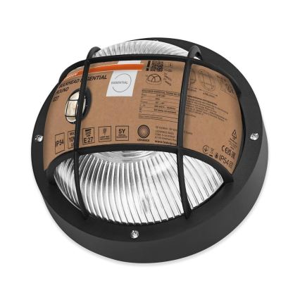 Osram - Spoljašnje zidno svetlo BULKHEAD 1xE27/10W/230V prečnika 19 cm IP54 crno