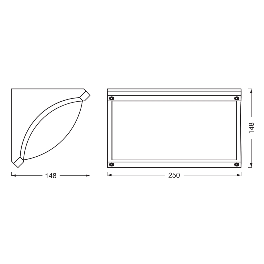 Osram - Spoljašnje zidno svetlo ENDURA CLASSIC 1xE27/40W/230V IP54 antracit