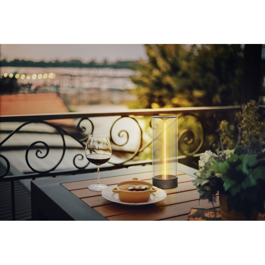 Osram - LED prigušiva dodirna spoljašnja stona lampa ENDURA STYLE LED/1,5W/5V 2500 mAh USB IP54 antracit