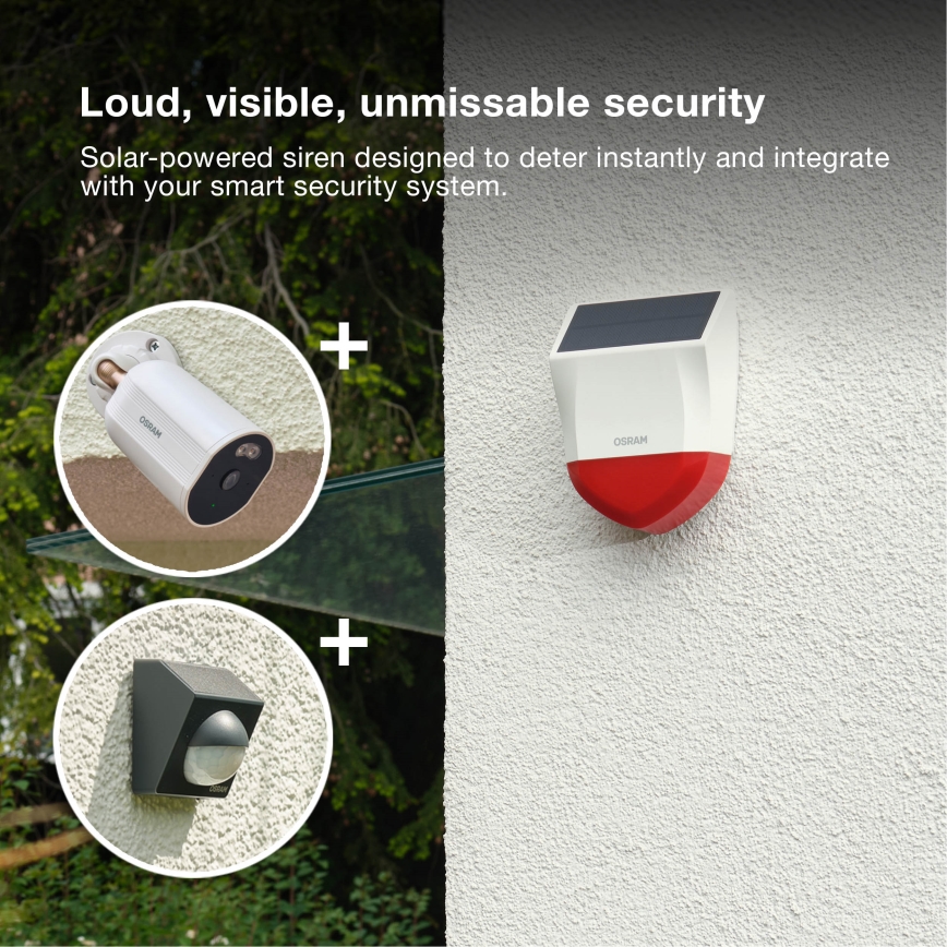 Osram - Spoljni solarni alarm SMART+ 5V IP65 Wi-Fi