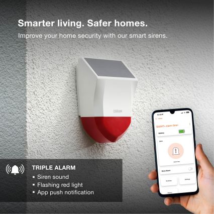 Osram - Spoljni solarni alarm SMART+ 5V IP65 Wi-Fi