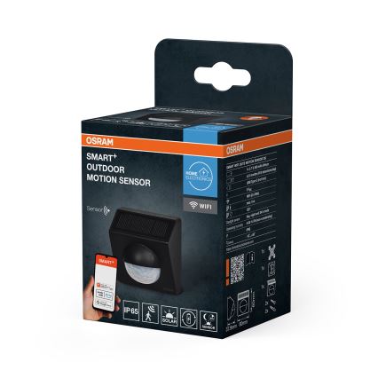 Osram - Spoljni solarni senzor pokreta SMART+ 3,7V antracit IP65 Wi-Fi 800 mAh