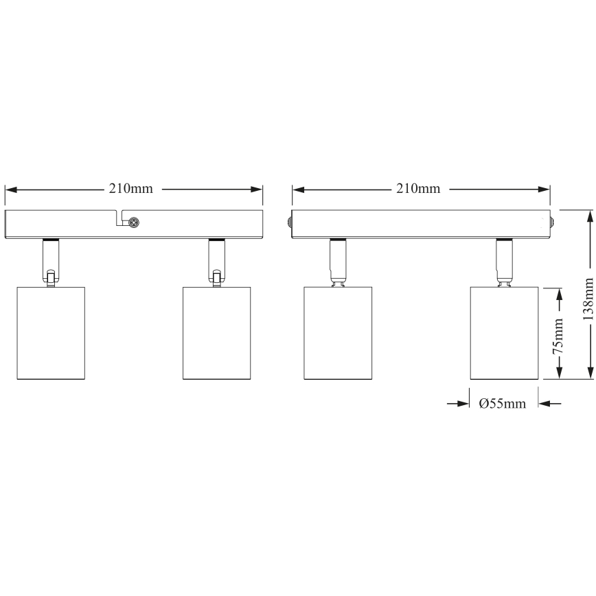 Osram - Spot svetiljka ELEMENTAL 4xGU10/6W/230V