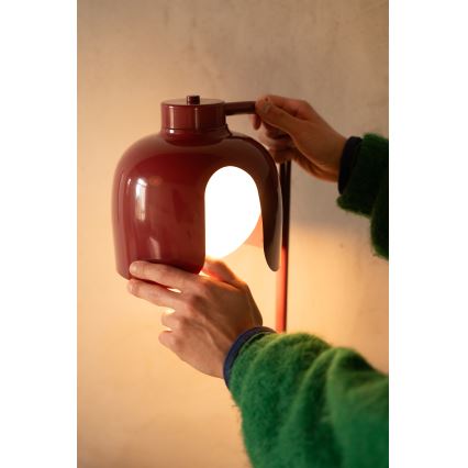 Osram - Stojeća lampa DECOR COROLLE 1xE27/15W/230V crvena