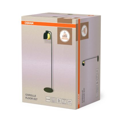 Osram - Stojeća lampa DECOR COROLLE 1xE27/15W/230V zelena