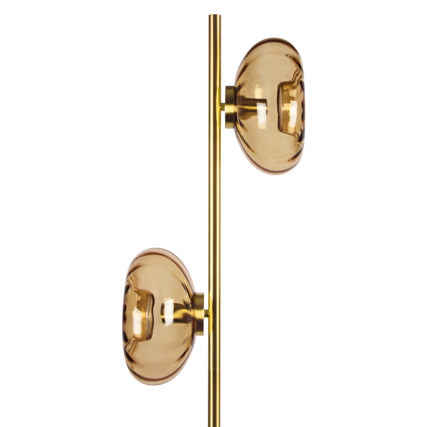 Osram - Stojeća lampa GOLD GLASS 2xE14/12W/230V zlatna/dimljeno-bež